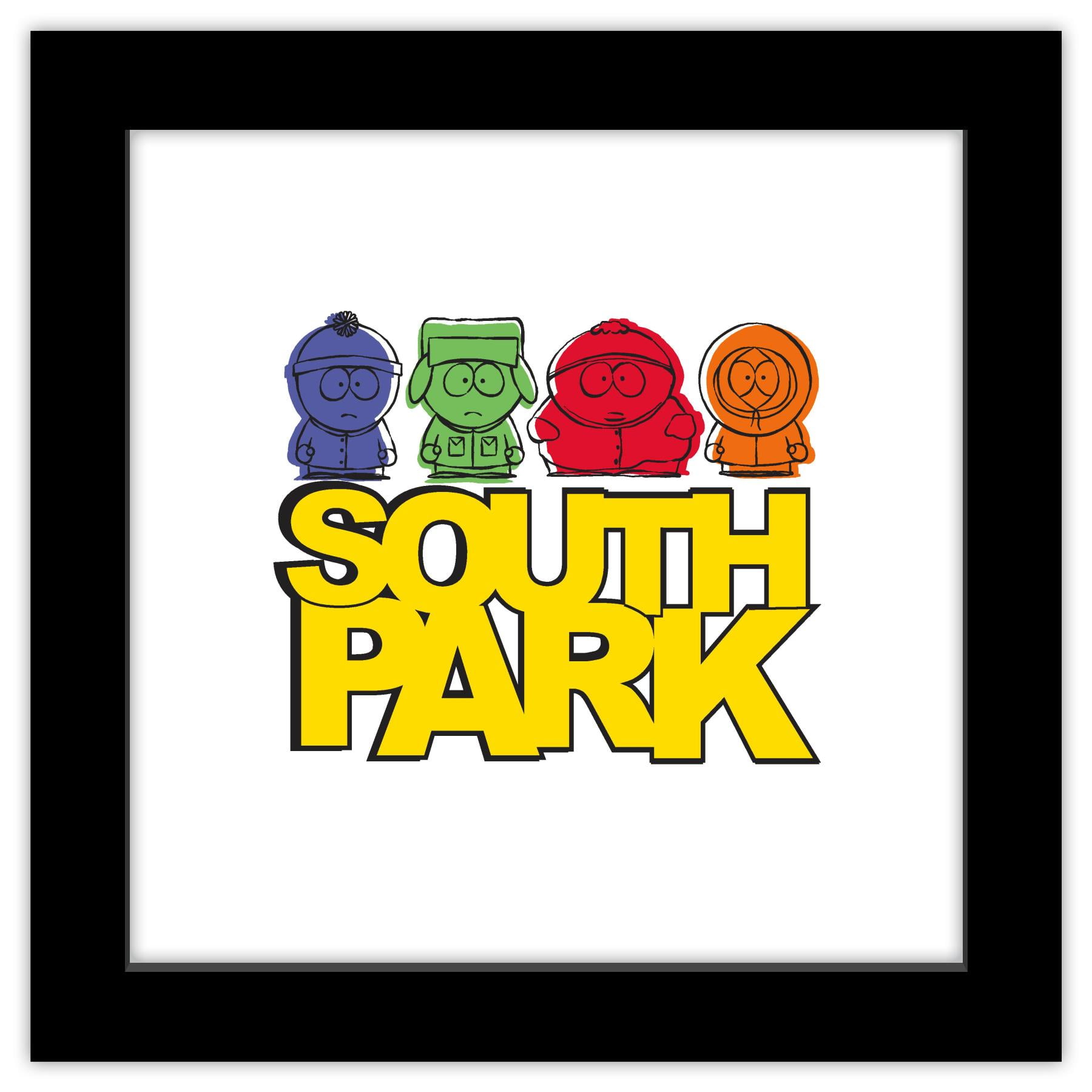 Gallery Pops South Park Boys Over South Park Wall Art, Black Framed