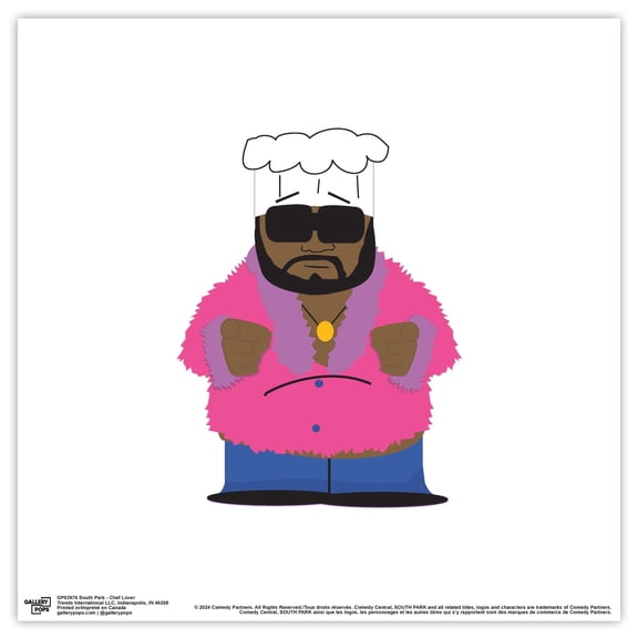 Gallery Pops South Park - Chef Lover Wall Art, Unframed Version, 12" x 12"