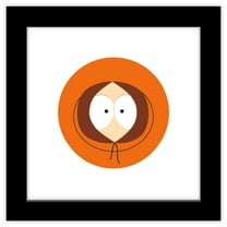 Gallery Pops South Park - Kenny Head Wall Art, Black Framed Version, 12" x 12"
