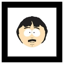 Gallery Pops South Park - Randy Head Wall Art, Black Framed Version, 12" x 12"