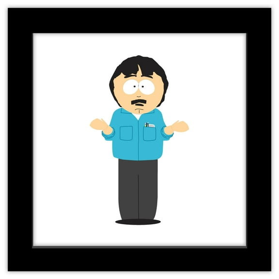 Gallery Pops South Park - Randy Marsh Wall Art, Black Framed Version, 12" x 12"