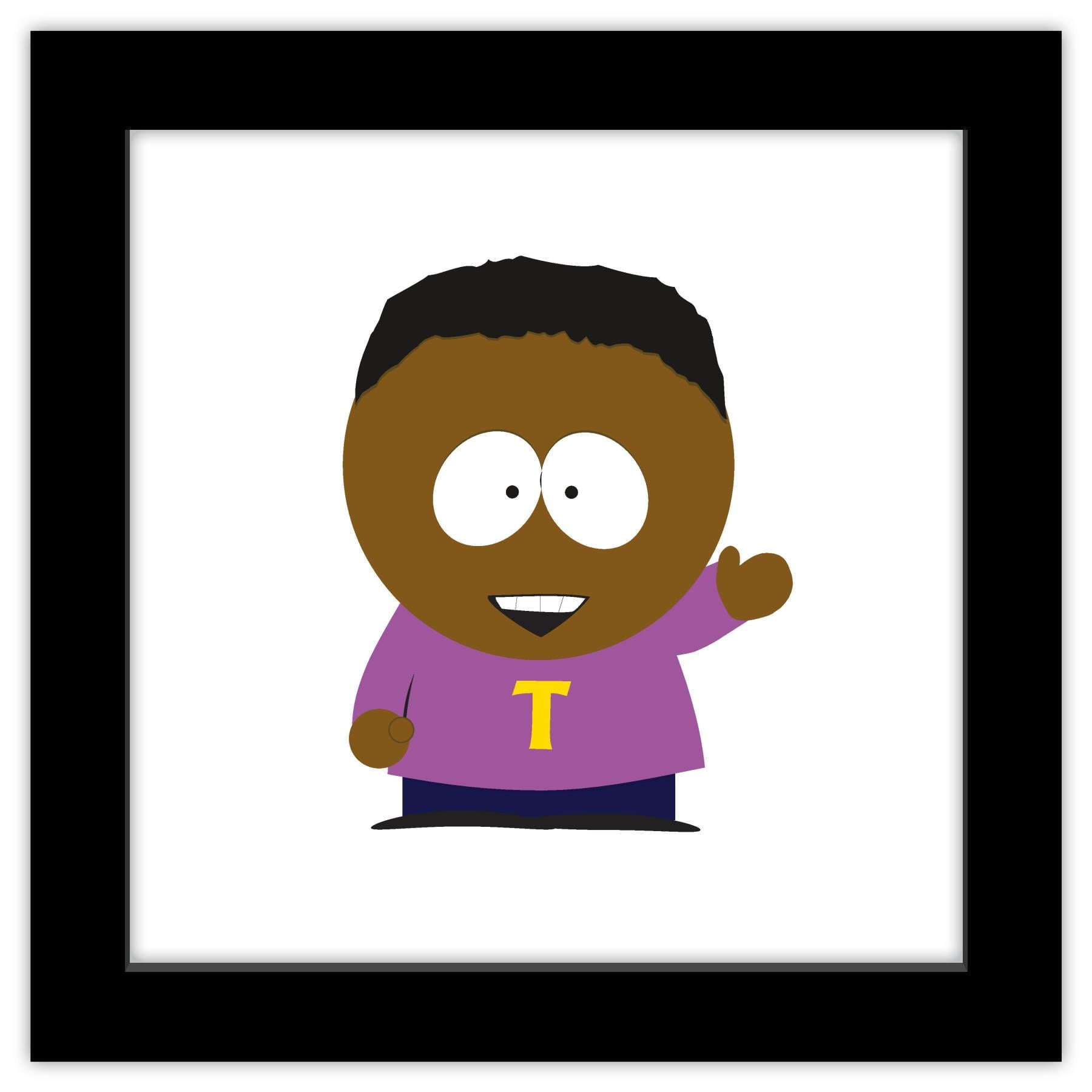 Gallery Pops South Park - Token Black Wall Art, Black Framed Version ...