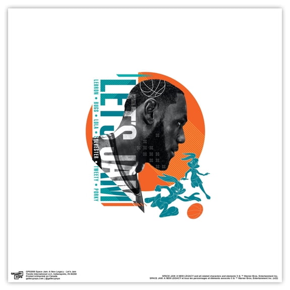 Gallery Pops Space Jam: A New Legacy - Let's Jam Wall Art, Unframed Version, 12" x 12"