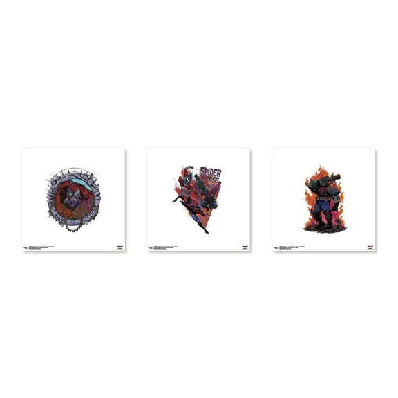 Gallery Pops Spider-Man: Across the Spider-Verse - Cyborg Wall Art Bundle (3-Pack)