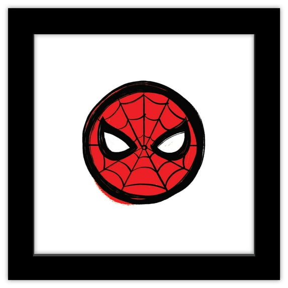 Gallery Pops Spider-Man: Beyond Amazing - Masked Hero Wall Art, Black Framed Version, 12" x 12"