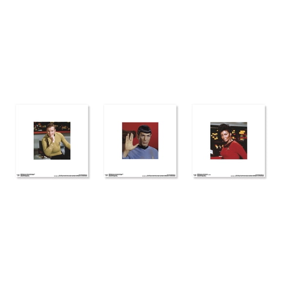 Gallery Pops Star Trek - Crew Photography Wall Art Bundle (3-Pack)