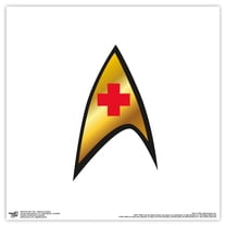 Gallery Pops Star Trek - Medical Insignia Wall Art, Unframed Version, 12" x 12"