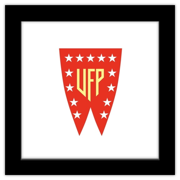 Gallery Pops Star Trek - United Federation of Planets Emblem Wall Art, Black Framed Version, 12" x 12"