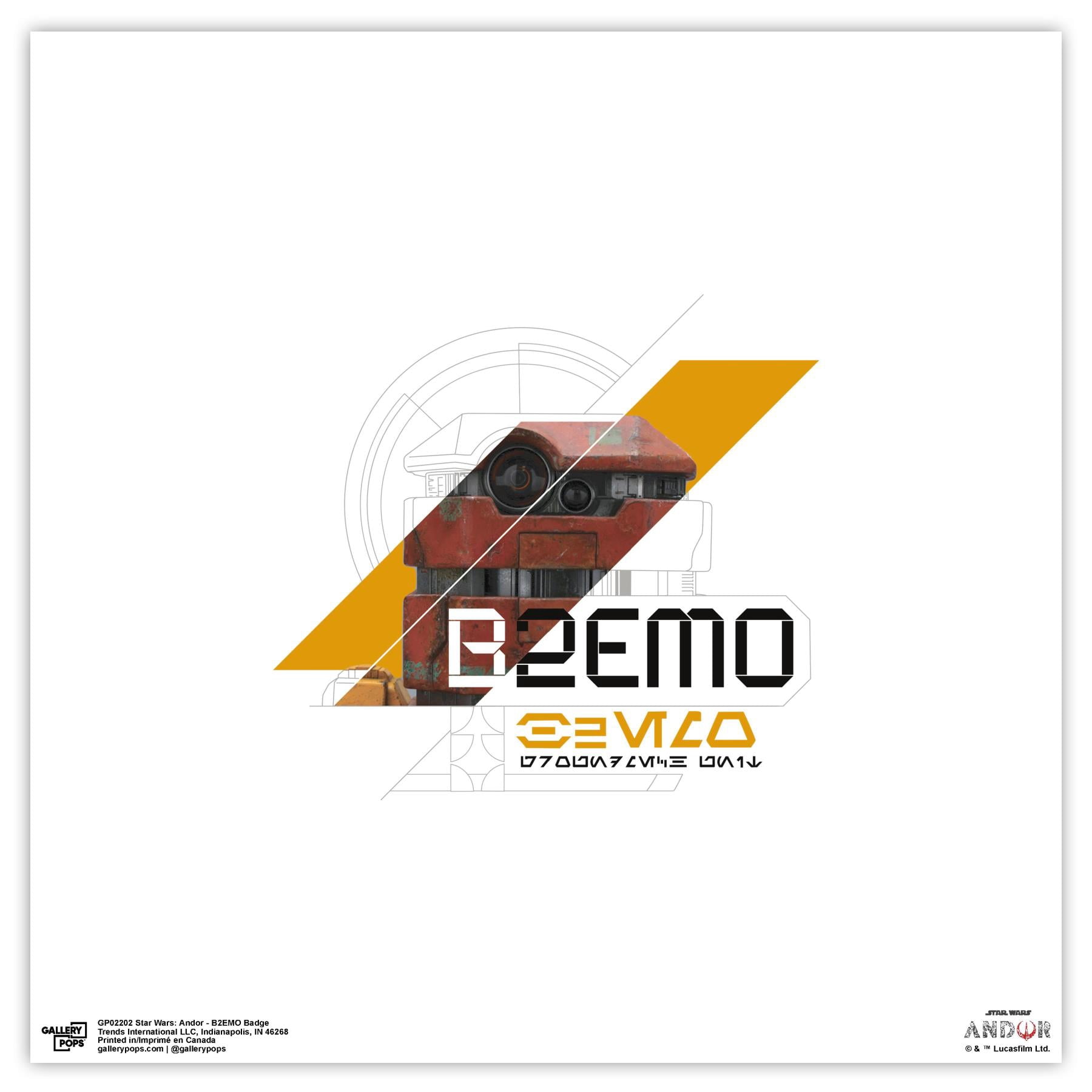 Gallery Pops Star Wars: Andor - B2EMO Badge Wall Art, Unframed Version ...