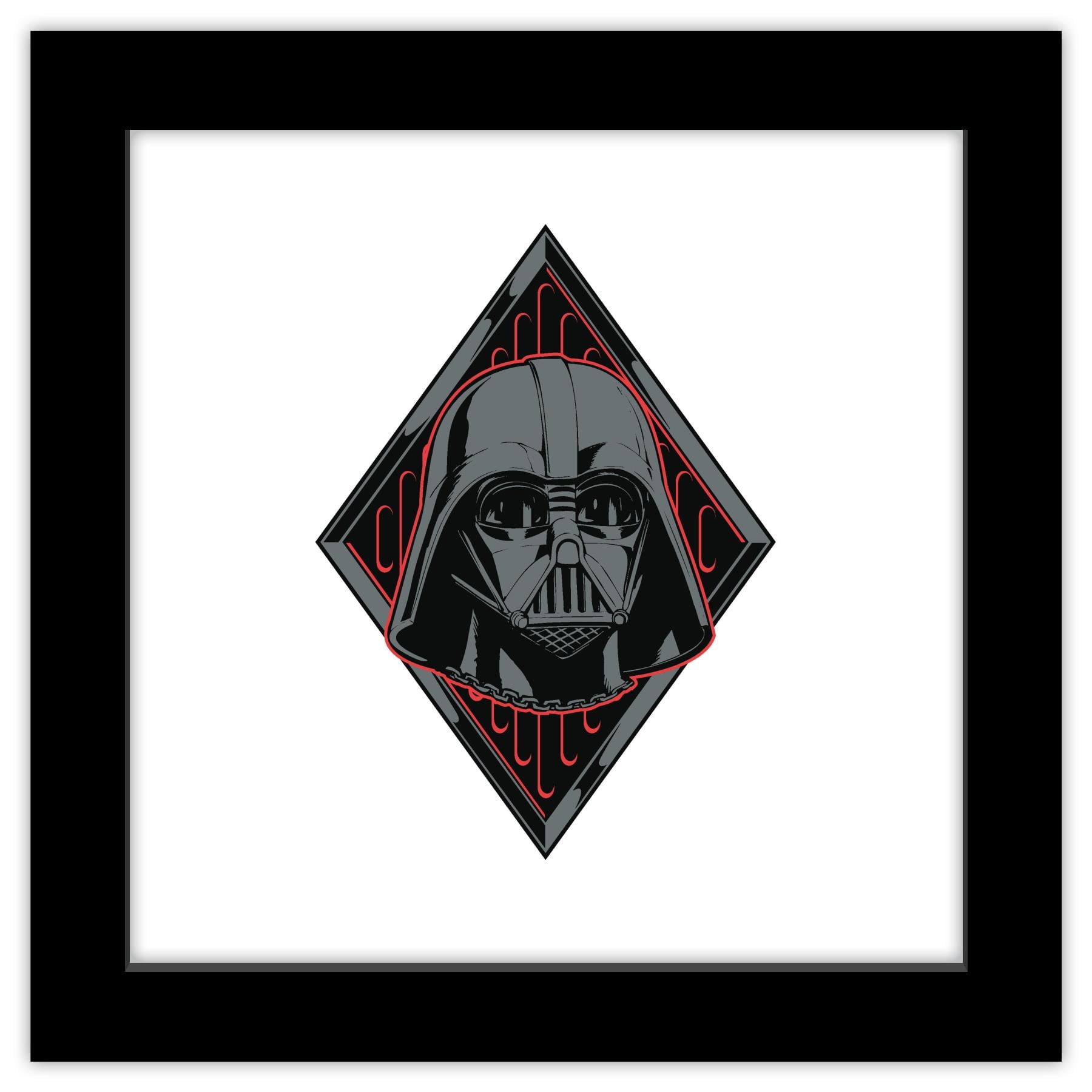 SWCJ Darth Vader バッジ アートポスター Gallery Pops Star Wars - Dark Side Darth Vader Badge Wall