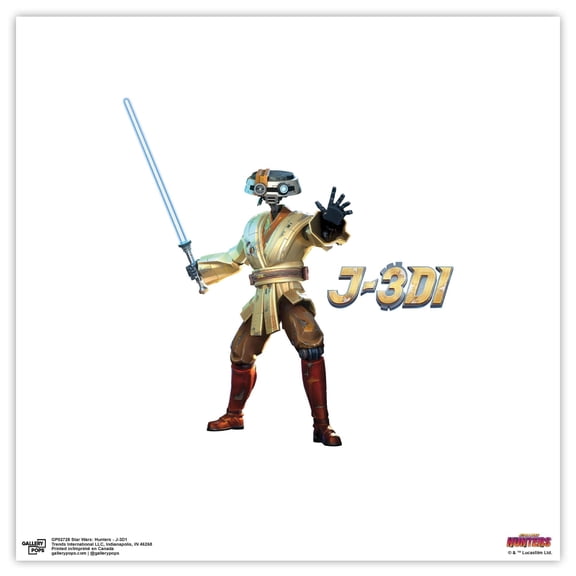 Gallery Pops Star Wars: Hunters - J-3D1 Wall Art, Unframed Version, 12" x 12"