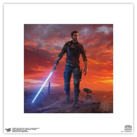 Gallery Pops Star Wars: Jedi: Survivor - Cal Kestis Key Art Wall Art, Unframed Version, 12" x 12"