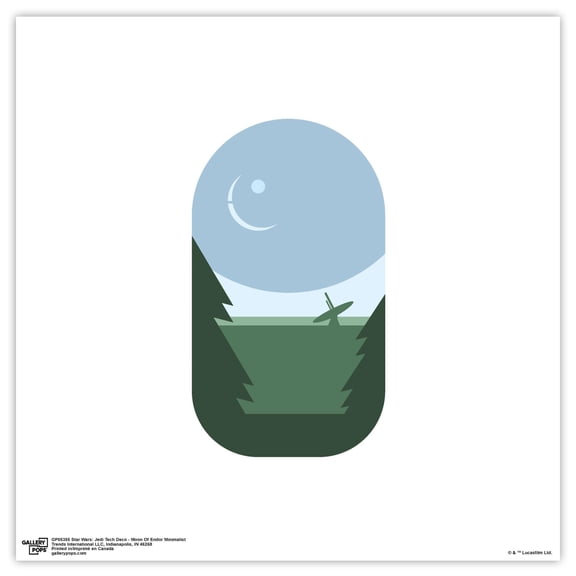 Gallery Pops® Star Wars: Jedi Tech Deco - Moon Of Endor Minimalist Wall Art