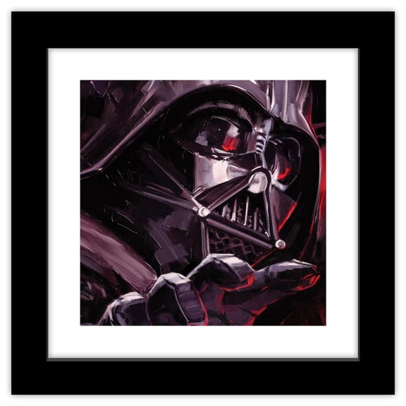 Gallery Pops Star Wars: Obi-Wan Kenobi - Darth Vader Force Choke Painting Wall Art, Black Framed Version, 12" x 12"