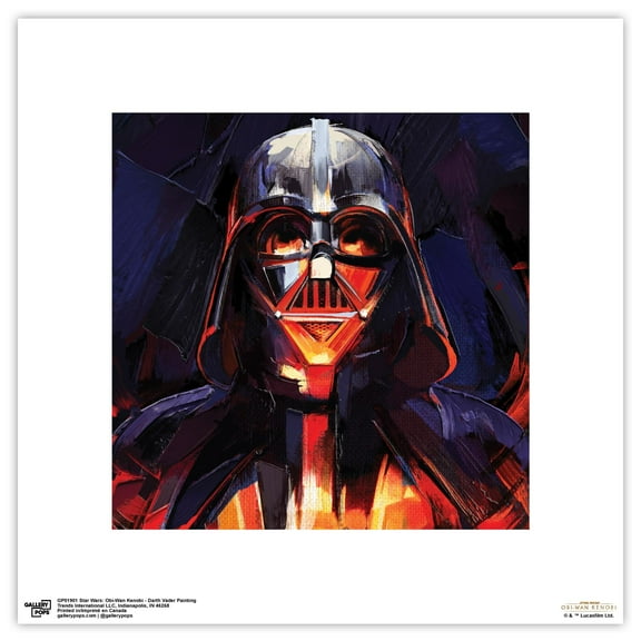 Gallery Pops Star Wars: Obi-Wan Kenobi - Darth Vader Painting Wall Art, Unframed Version, 12" x 12"