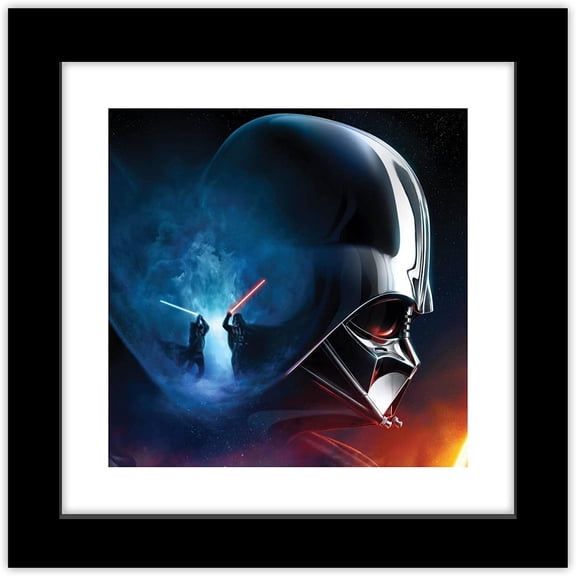 Gallery Pops Star Wars: Obi-Wan Kenobi - Darth Vader Saber Fight Wall Art, Black Framed Version, 12" x 12"