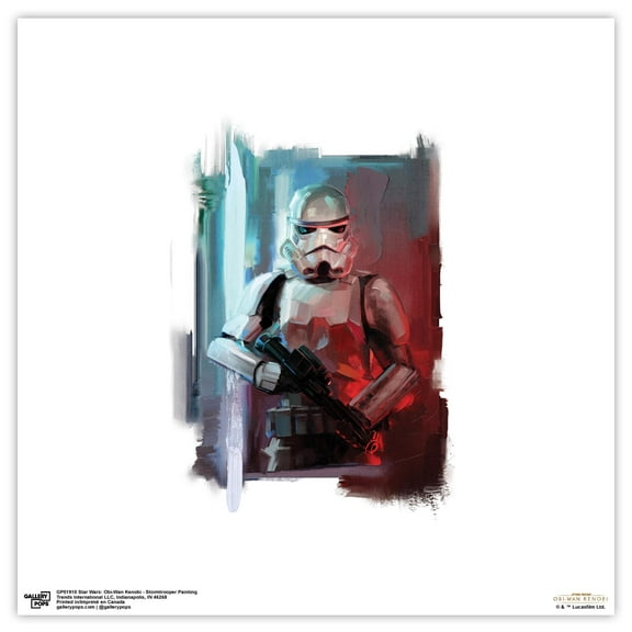 Gallery Pops Star Wars: Obi-Wan Kenobi - Stormtrooper Painting Wall Art, Unframed Version, 12" x 12"