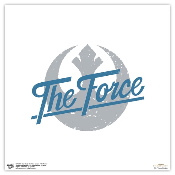 Gallery Pops Star Wars: Obi-Wan Kenobi - The Force Wall Art, Unframed Version, 12" x 12"