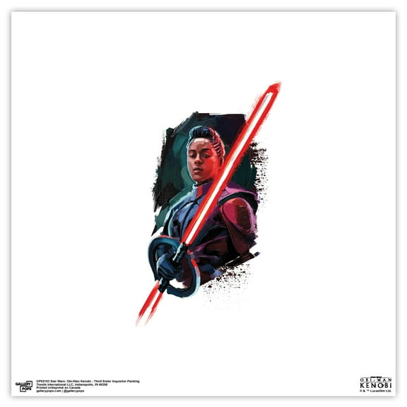 Gallery Pops Star Wars: Obi-Wan Kenobi - Third Sister Inquisitor Painting Wall Art, Unframed Version, 12" x 12"