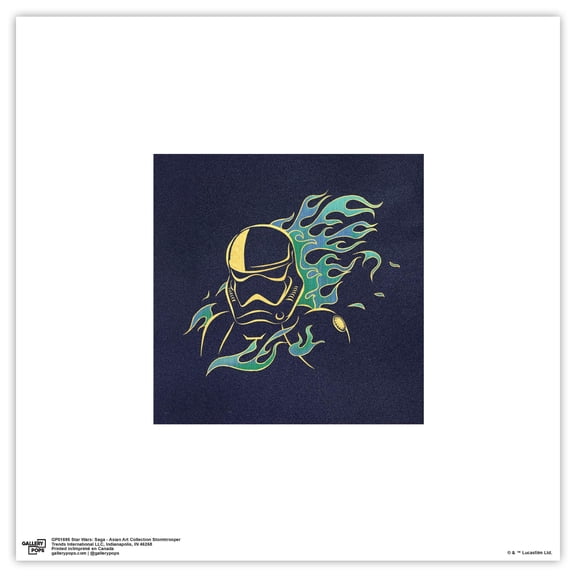 Gallery Pops Star Wars: Saga - Asian Art Collection Stormtrooper Wall Art, Unframed Version, 12" x 12"