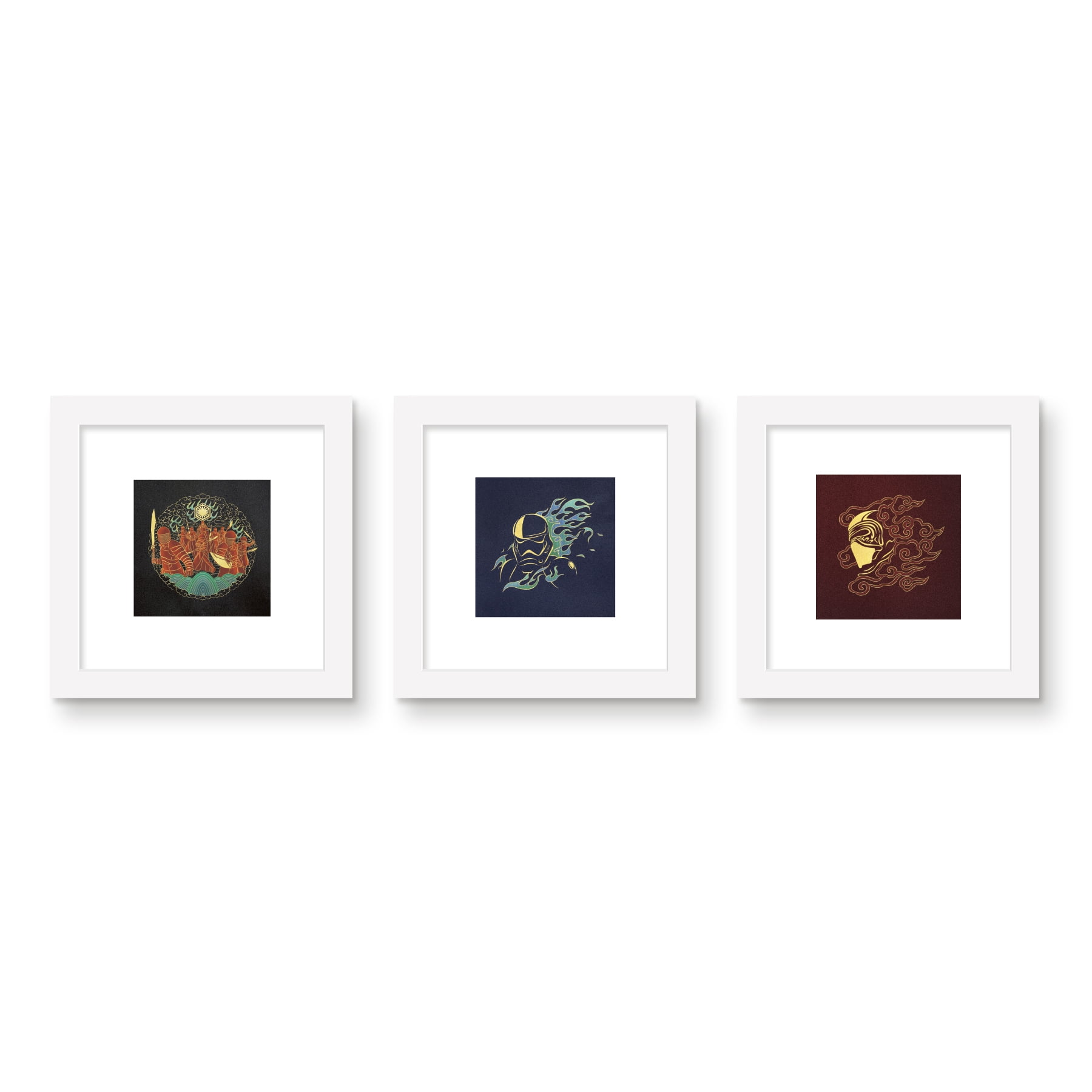 Gallery Pops Star Wars: Saga - Asian Art Empire Wall Art Bundle (3-Pack ...