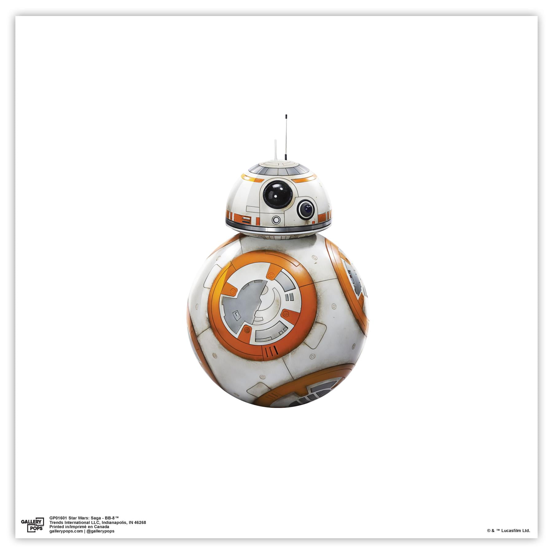 Gallery Pops Star Wars: Saga - BB-8 Wall Art, Unframed Version, 12