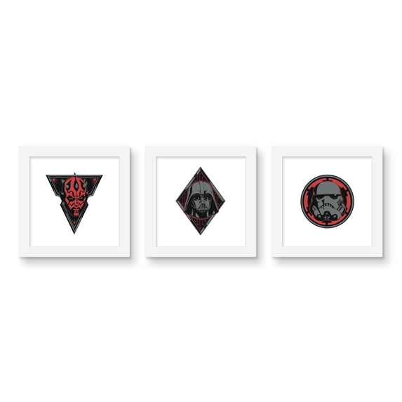Gallery Pops Star Wars: Saga - Dark Side Villains Wall Art Bundle (3-Pack)