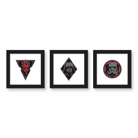 Gallery Pops Star Wars: Saga - Dark Side Villains Wall Art Bundle (3-Pack)