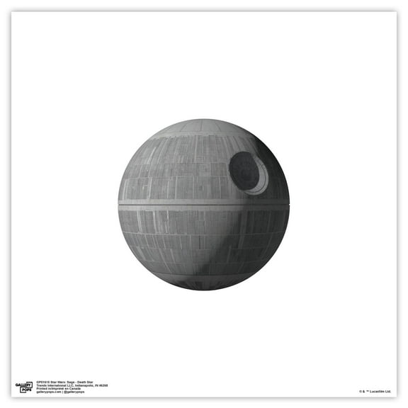 Gallery Pops Star Wars: Saga - Death Star Wall Art, Unframed Version, 12" x 12"