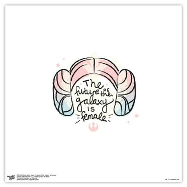 Gallery Pops Star Wars: Saga - Future of the Galaxy is Female Wall Art, Unframed Version, 12" x 12"
