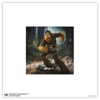 Gallery Pops Star Wars: Saga - Moments Edge Chewbacca Wall Art, Unframed Version, 12" x 12"
