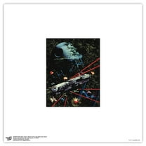 Gallery Pops Star Wars: Saga - Return of the Jedi Death Star Attack Wall Art, Unframed Version, 12" x 12"