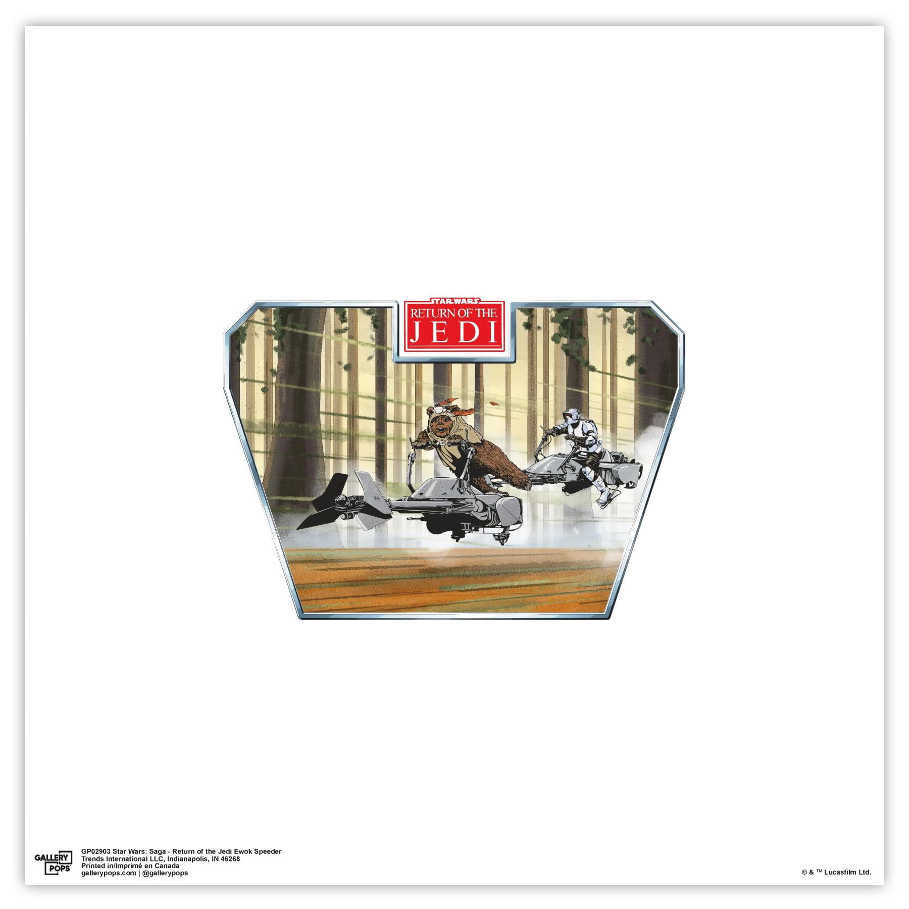 Gallery Pops Star Wars: Saga - Return of the Jedi Ewok Speeder Wall Art ...