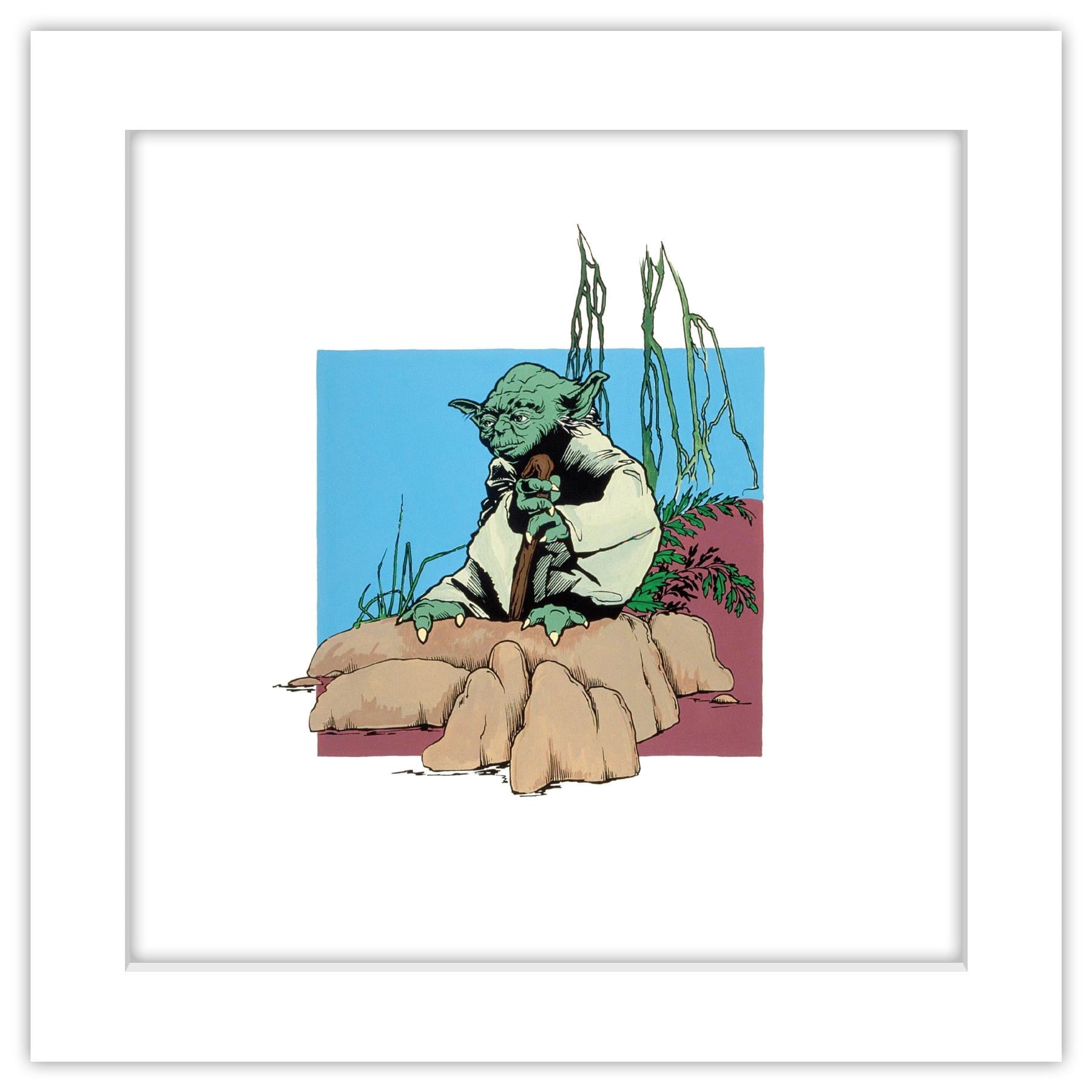 Gallery Pops Star Wars: Saga - Return of the Jedi Illustrated Yoda Wall ...