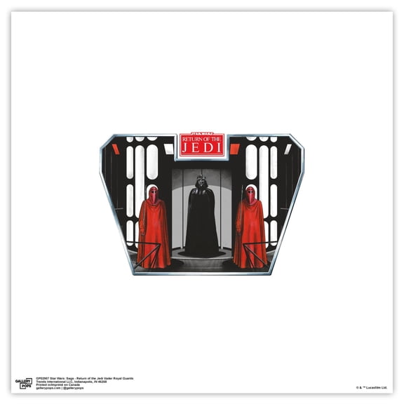 Gallery Pops Star Wars: Saga - Return of the Jedi Vader Royal Guards Wall Art, Unframed Version, 12" x 12"