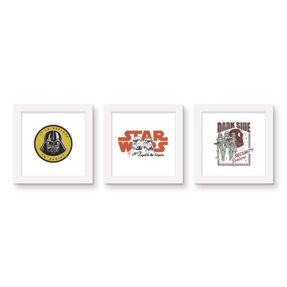 Gallery Pops Star Wars: Saga - Vintage Dark Side Humor Wall Art Bundle (3-Pack)