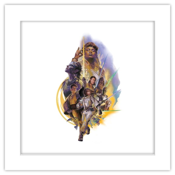 Gallery Pops Star Wars: The Acolyte - Group Collage Key Art Wall Art, White Framed Version, 12" x 12"