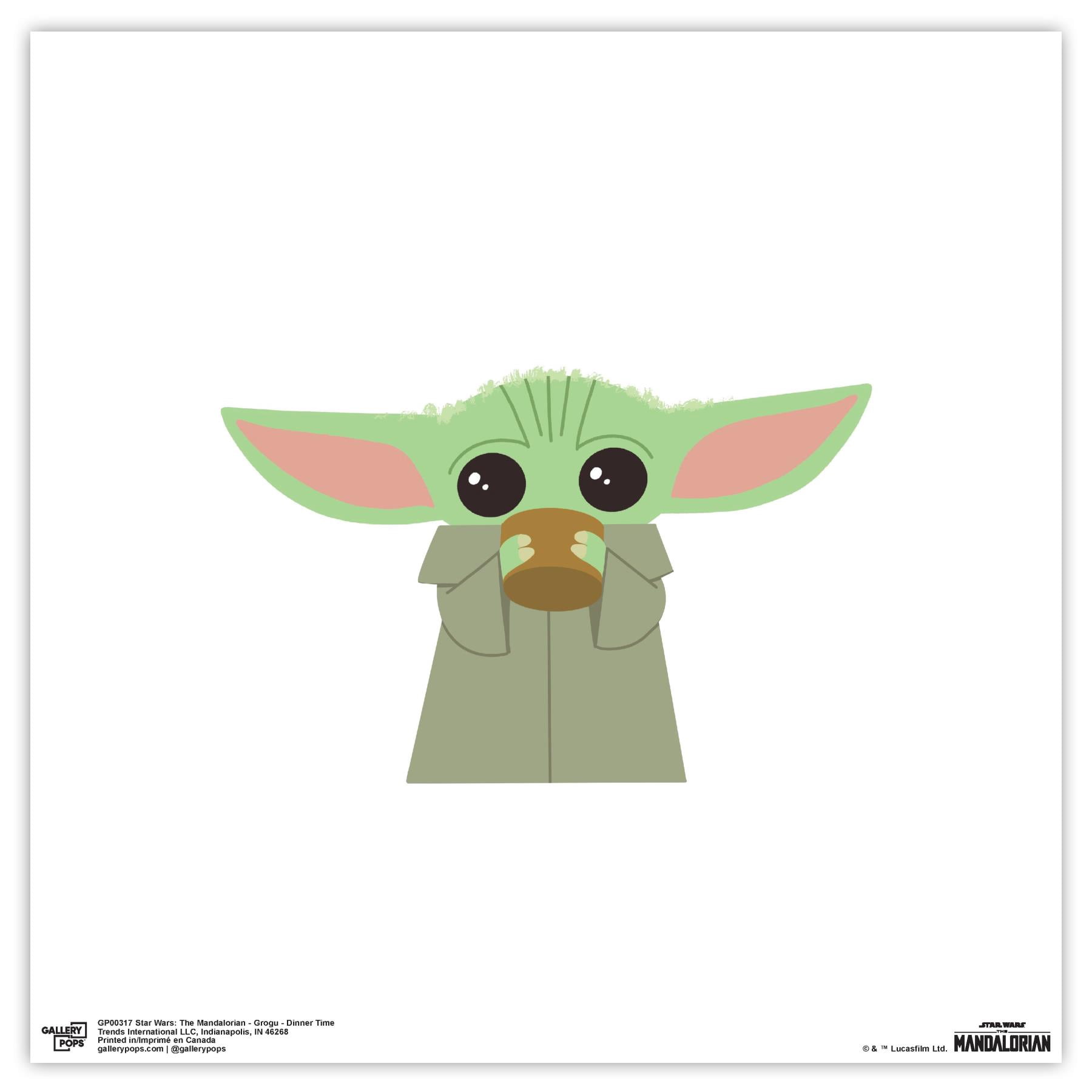 Gallery Pops Star Wars: The Mandalorian - Grogu - Dinner Time Wall Art ...