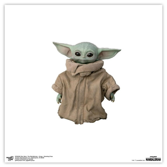 Gallery Pops Star Wars: The Mandalorian - Grogu - Standing Pose Wall Art, Unframed Version, 12" x 12"