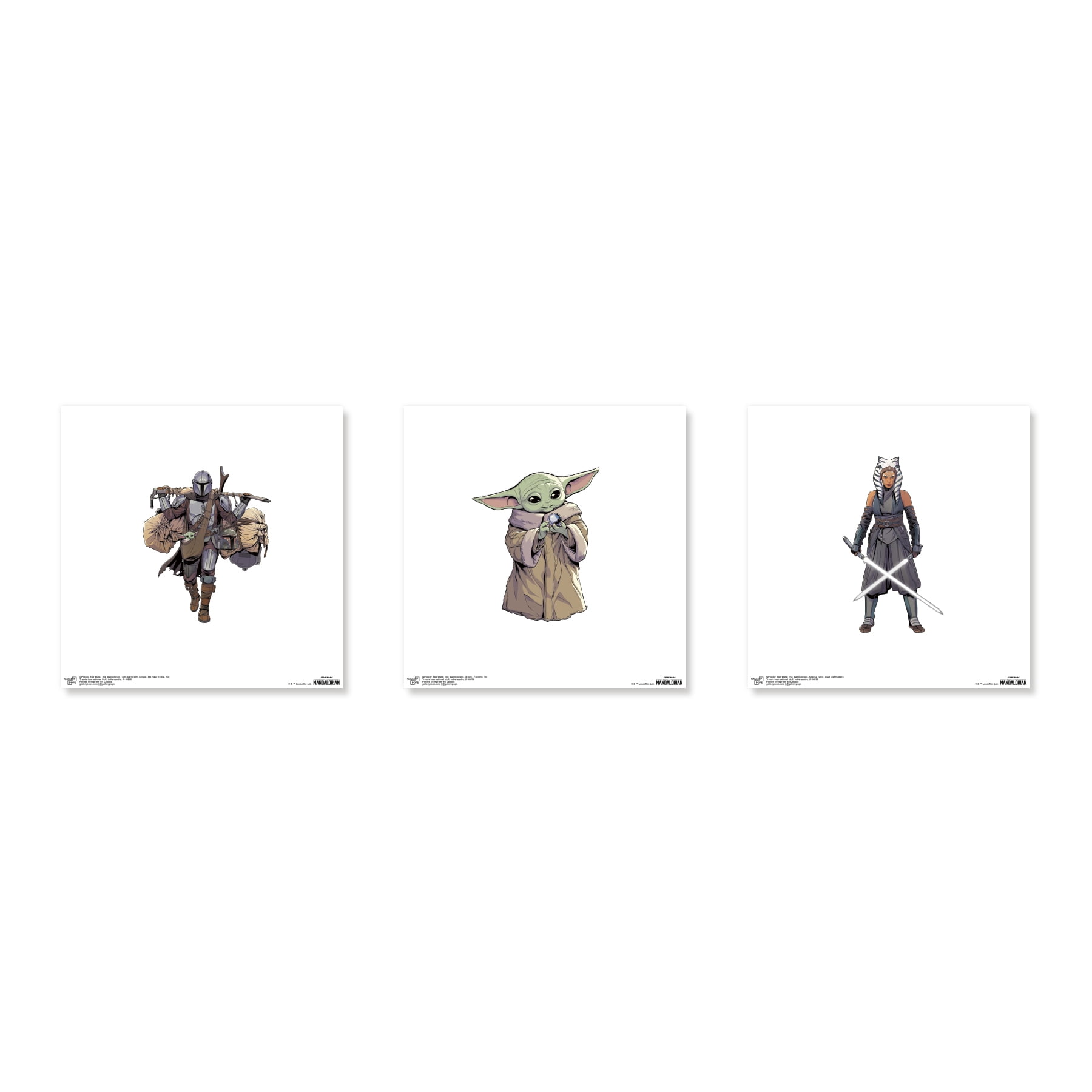 Gallery Pops Star Wars: The Mandalorian - Group Wall Art Bundle (3-Pack ...