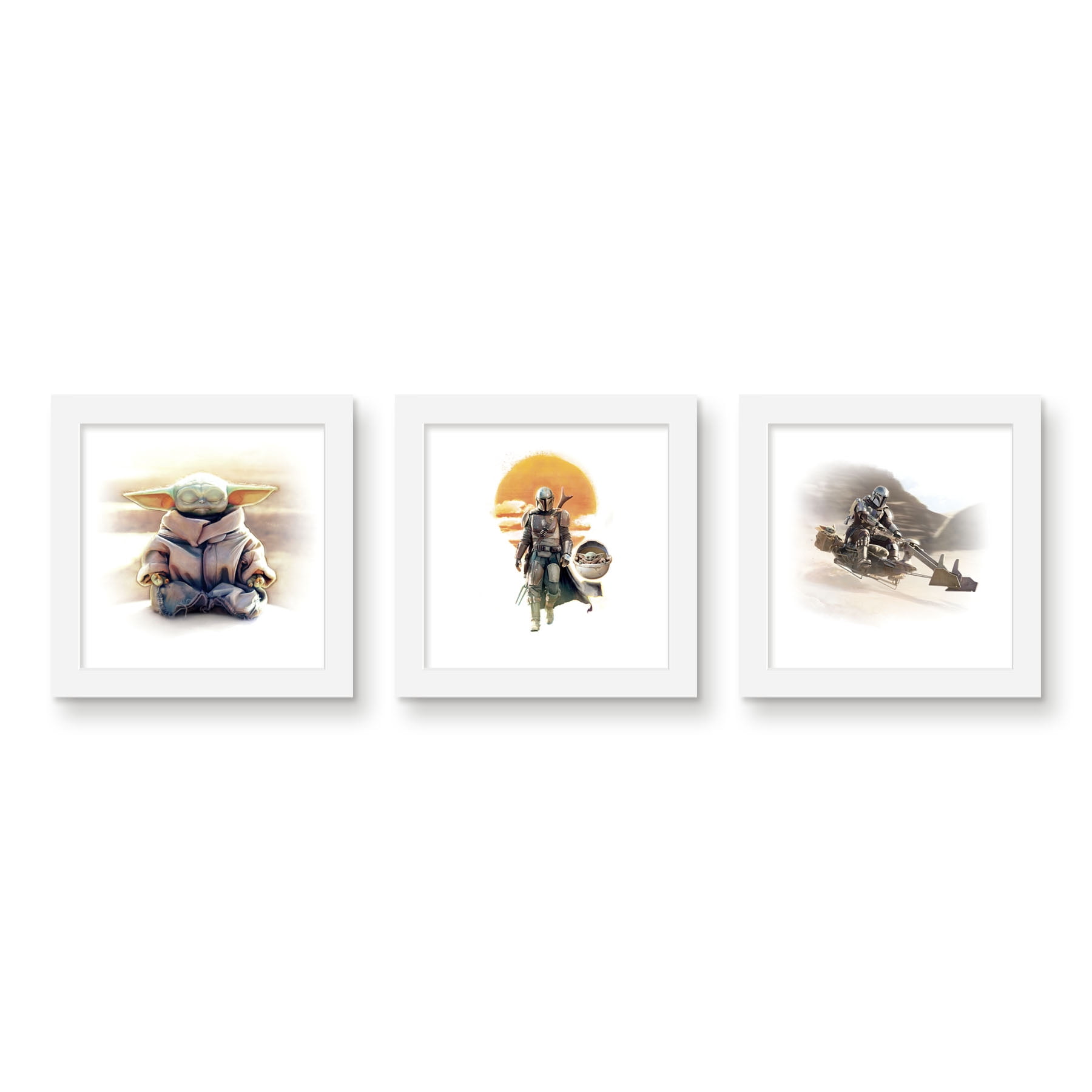 Gallery Pops Star Wars: The Mandalorian - Mando and Grogu Wall Art ...