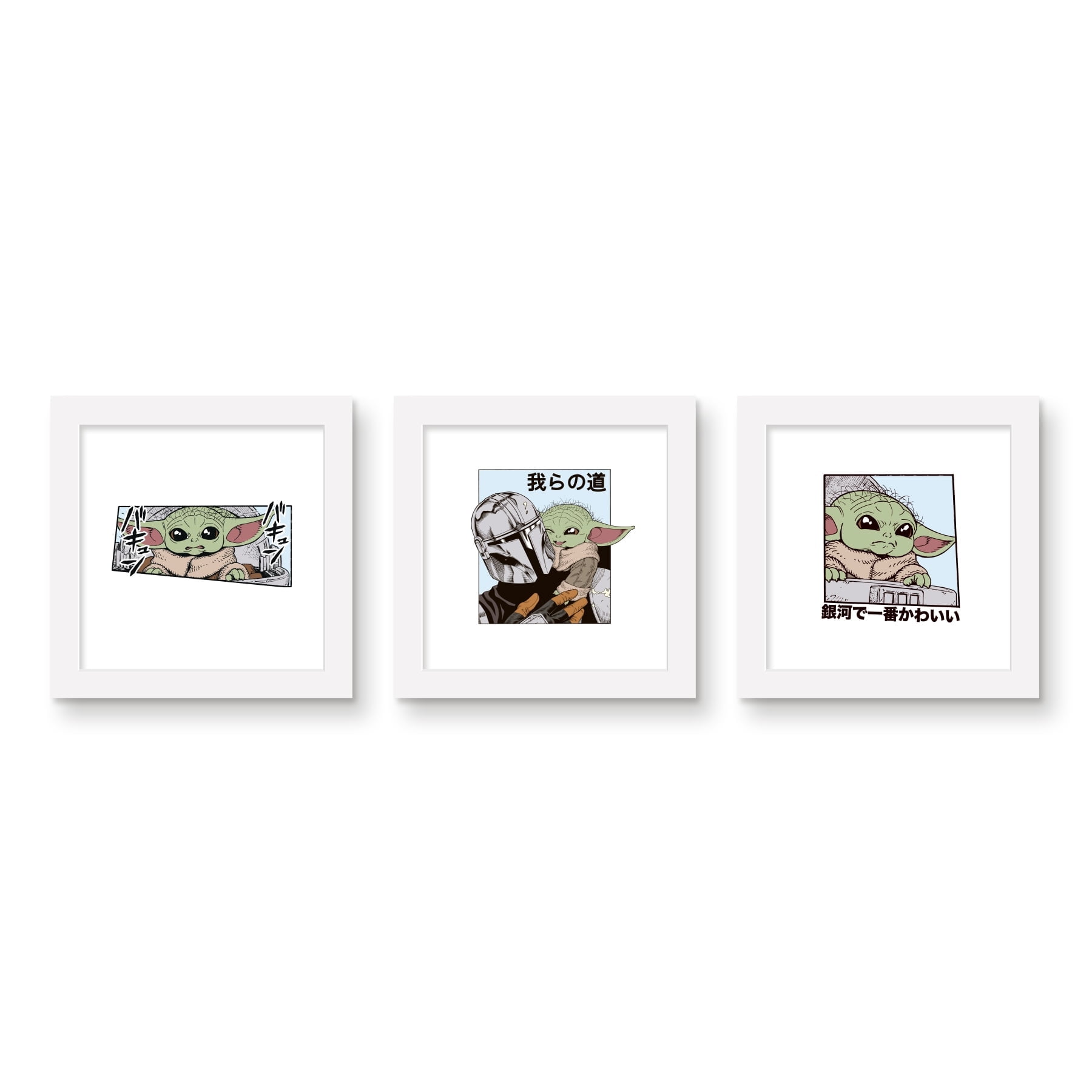 Gallery Pops Star Wars: The Mandalorian - Manga Grogu Profile Wall Art ...