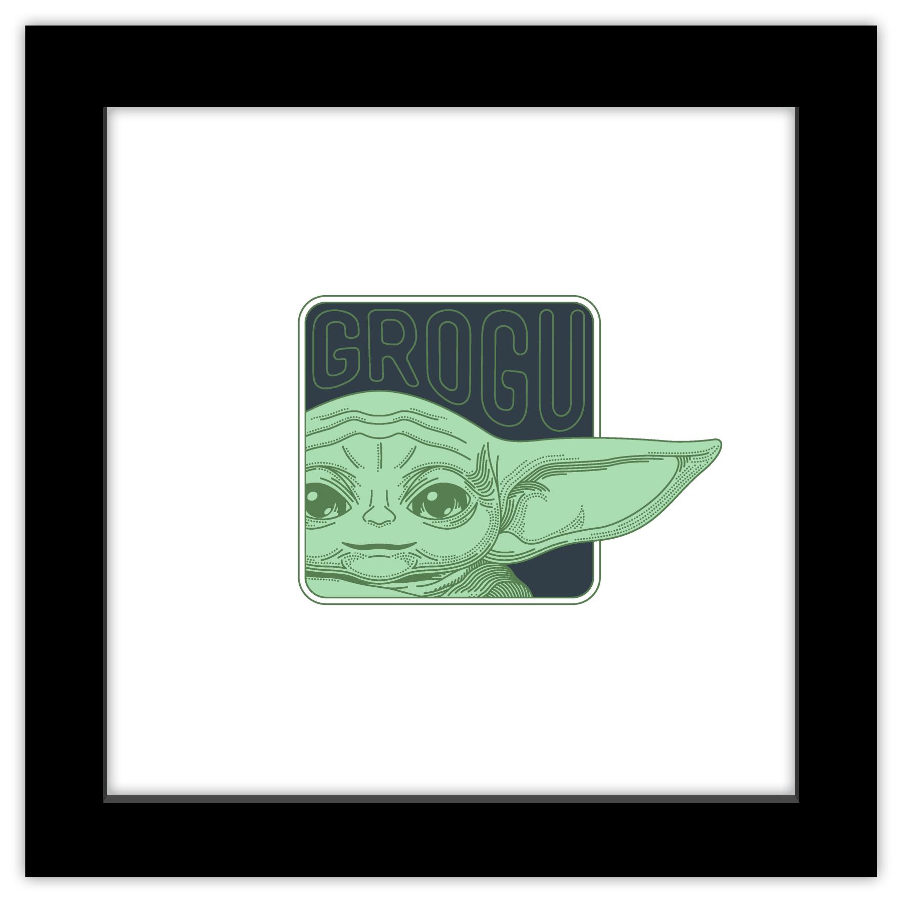 Gallery Pops Star Wars: The Mandalorian Season 3 - Grogu Mono-Line Wall ...