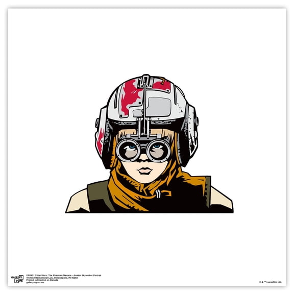 Gallery Pops Star Wars: The Phantom Menace - Anakin Skywalker Portrait Wall Art, Unframed Version, 12" x 12"