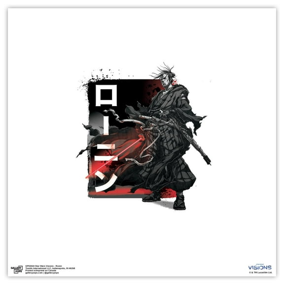 Gallery Pops Star Wars: Visions - Ronin Wall Art, Unframed Version, 12" x 12"