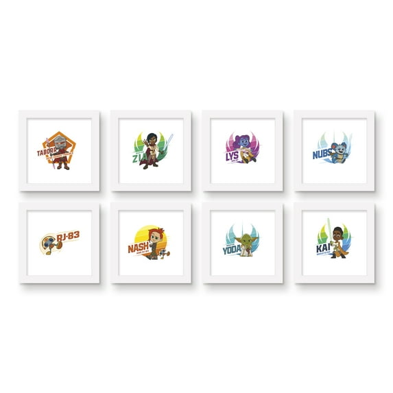 Gallery Pops Star Wars: Young Jedi Adventures - Badge Wall Art Bundle (8-Pack)