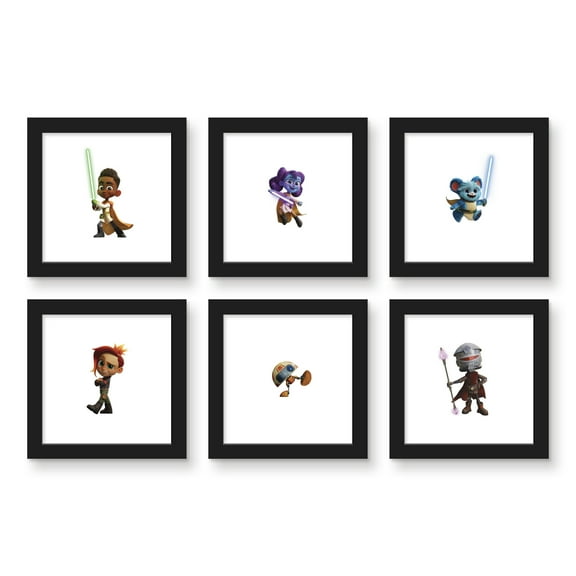Gallery Pops Star Wars: Young Jedi Adventures - Character Wall Art Bundle (6-Pack)