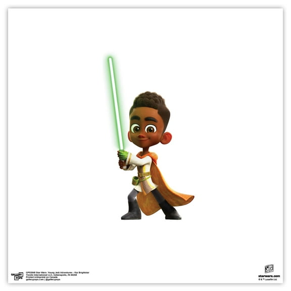 Gallery Pops Star Wars: Young Jedi Adventures - Kai Brightstar Wall Art, Unframed Version, 12" x 12"