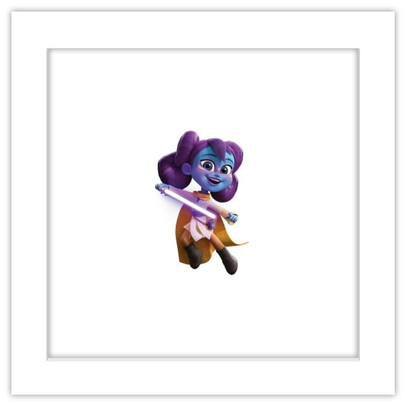 Gallery Pops Star Wars: Young Jedi Adventures - Lys Solay Wall Art, White Framed Version, 12" x 12"