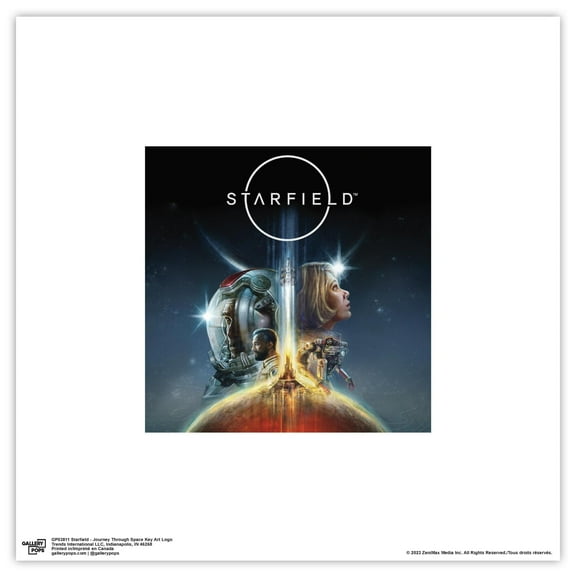 Gallery Pops Starfield - Journey Through Space Key Art Logo Wall Art, Unframed Version, 12" x 12"